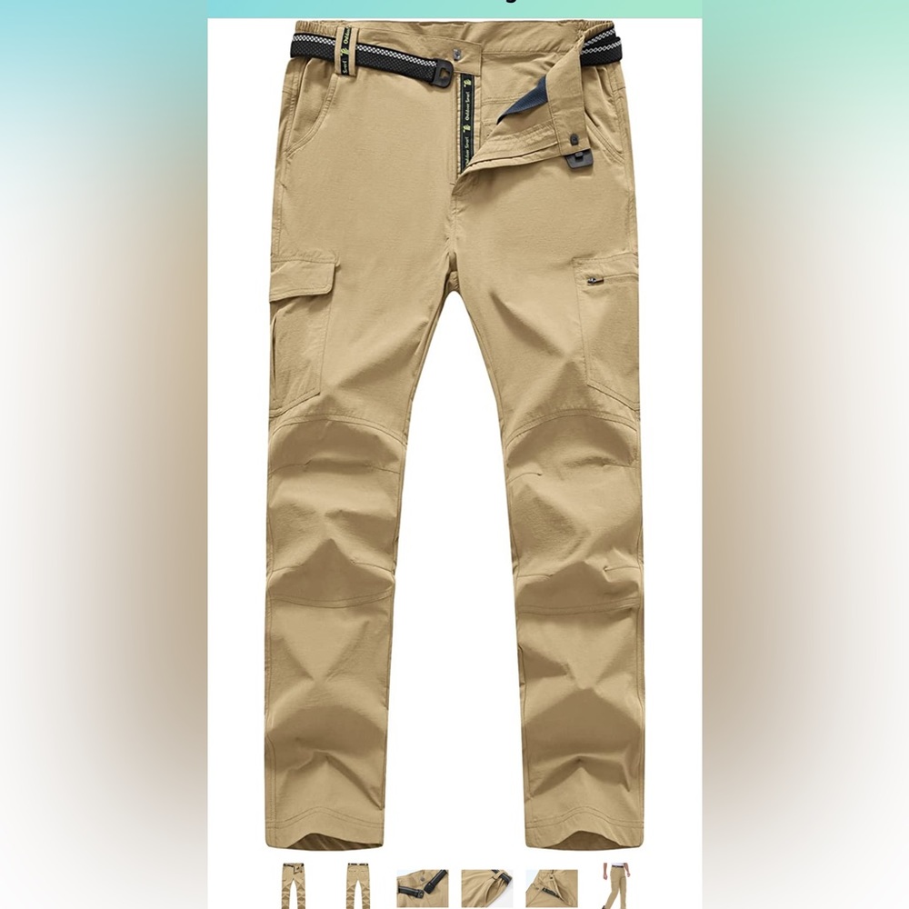 TBMPOY Men's Outdoor Quick-Dry Lightweight Waterproof - Hiking Pants